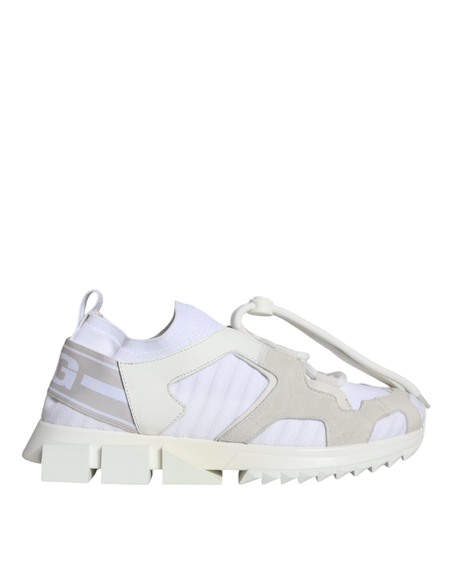 Dolce &amp; Gabbana White Mesh Sorrento Trekking Sneakers Skor