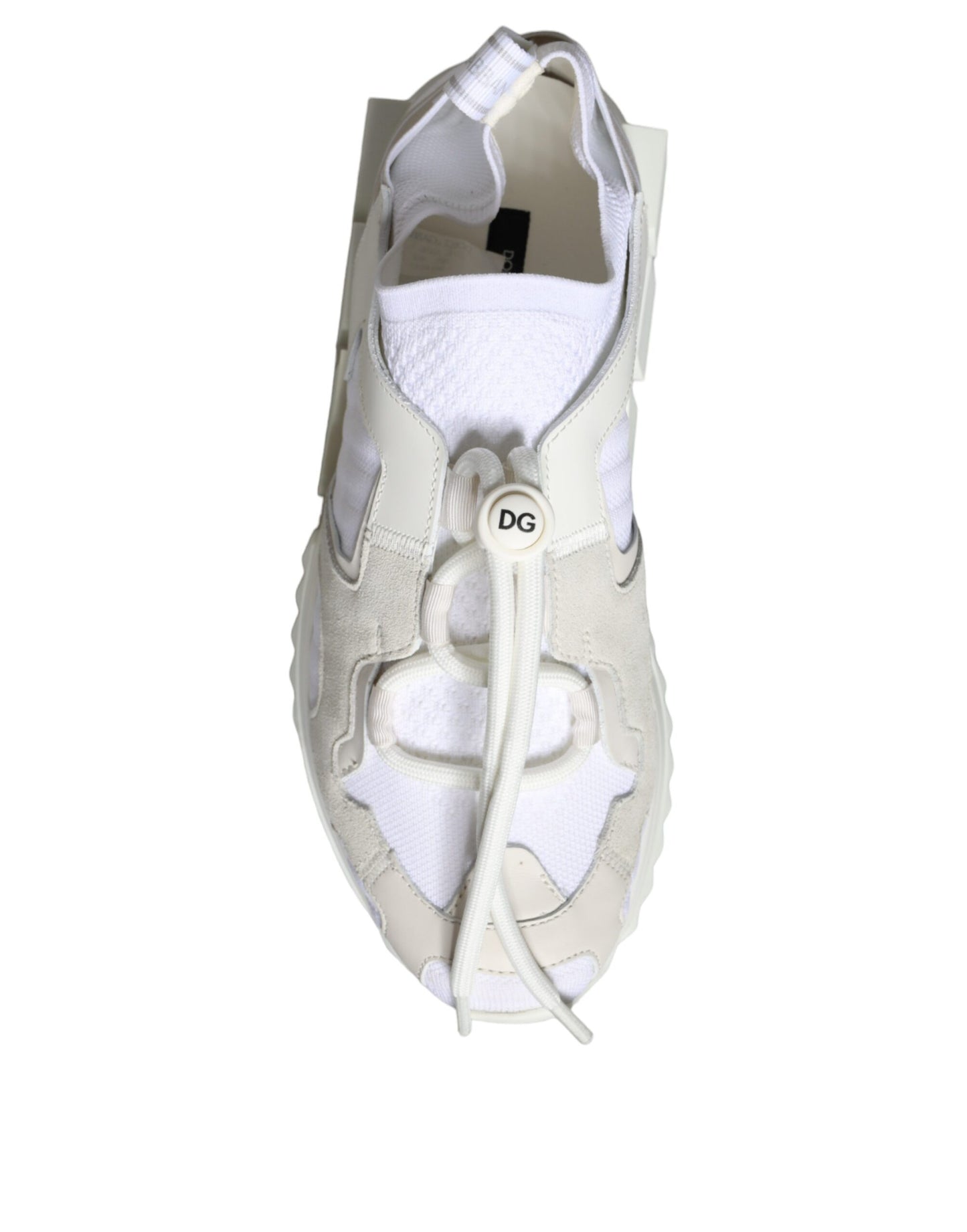 Dolce &amp; Gabbana White Mesh Sorrento Trekking Sneakers Skor