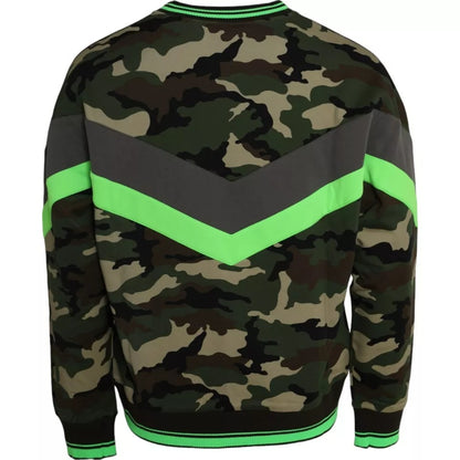 Dolce &amp; Gabbana Multicolor Camouflage Sweatshirt Sweatshirt