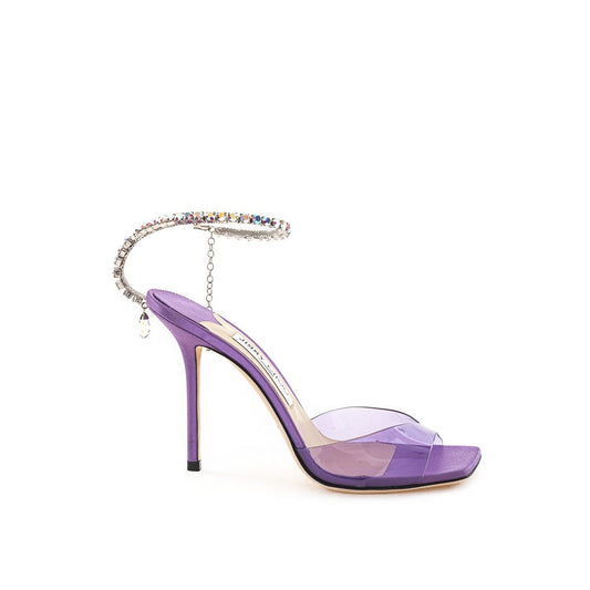 Sandalia morada Raso de Jimmy Choo