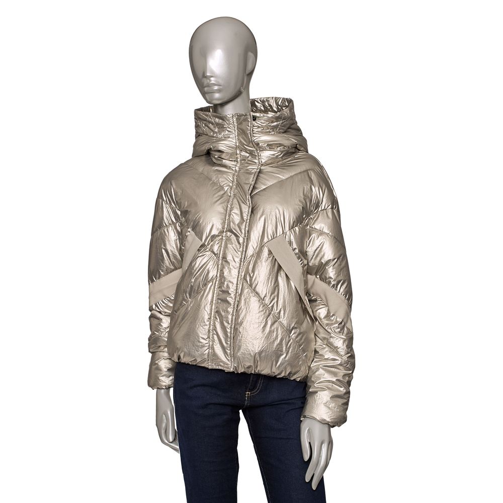 Chaqueta de mujer Baldinini Trend de poliéster color plata