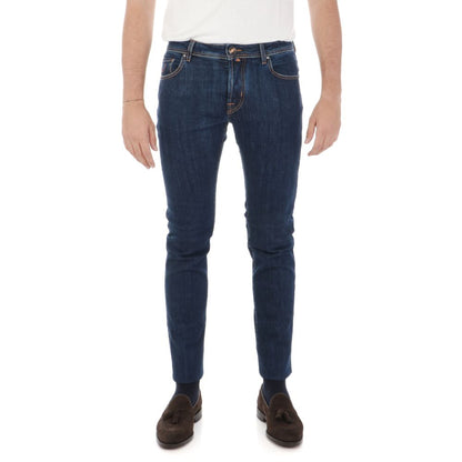 Jacob Cohen Blue Cotton Jeans &amp; Pant