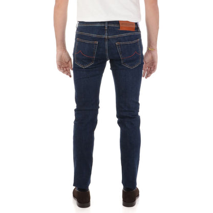 Jacob Cohen Blue Cotton Jeans &amp; Pant