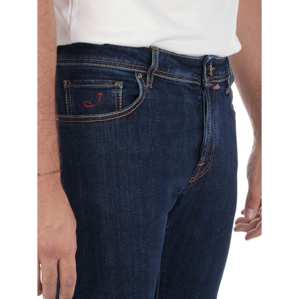 Jacob Cohen Blue Cotton Jeans &amp; Pant