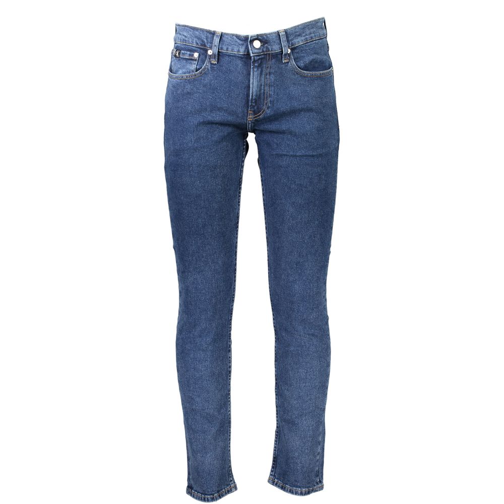 Calvin Klein Blue Cotton Jeans & Pant