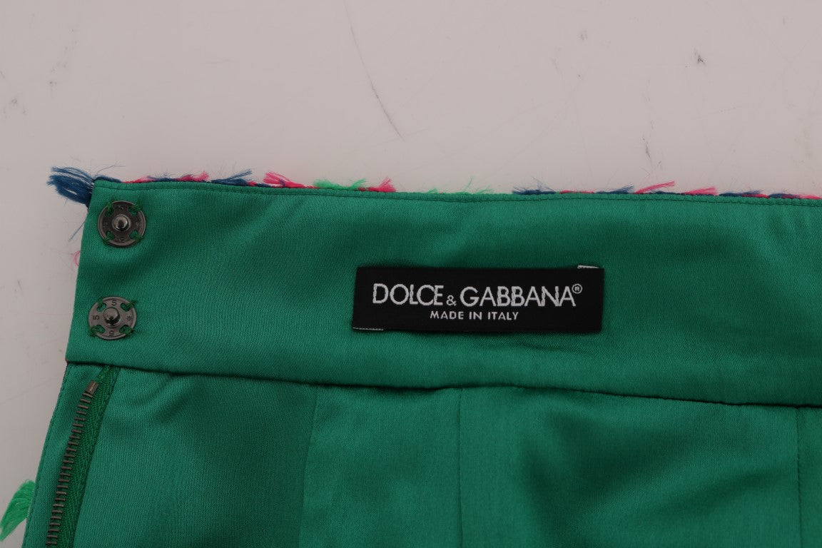 Falda tubo elegante de talle alto en jacquard de Dolce &amp; Gabbana