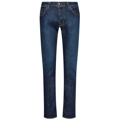 Jacob Cohen Blue Cotton Jeans & Pant