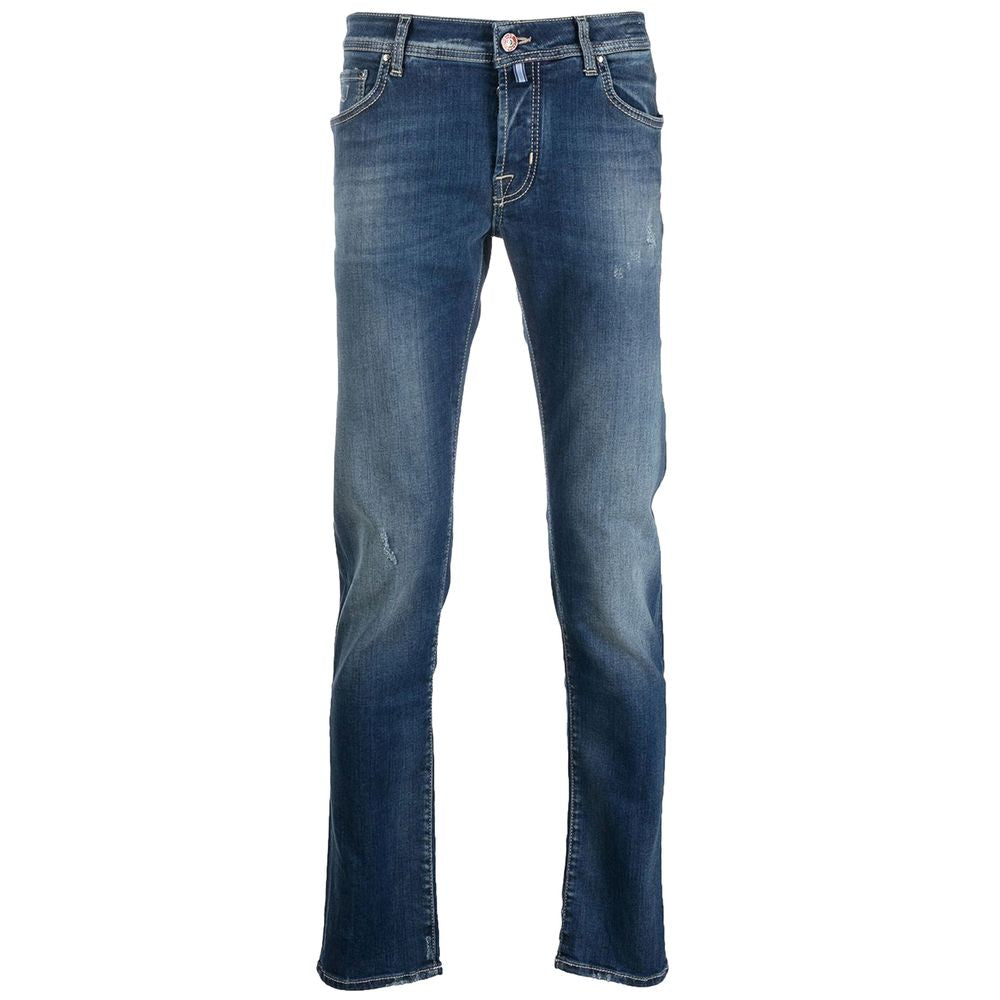 Jacob Cohen Blue Cotton Jeans &amp; Pant