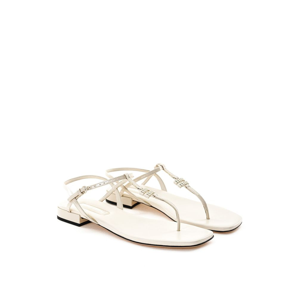 Miu Miu Beige Vernice sandal