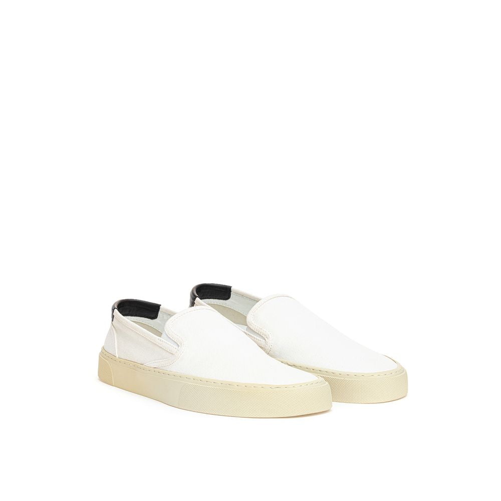 Saint Laurent Vit Sneaker i bomull