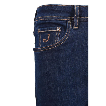 Jacob Cohen Blue Cotton Jeans &amp; Pant