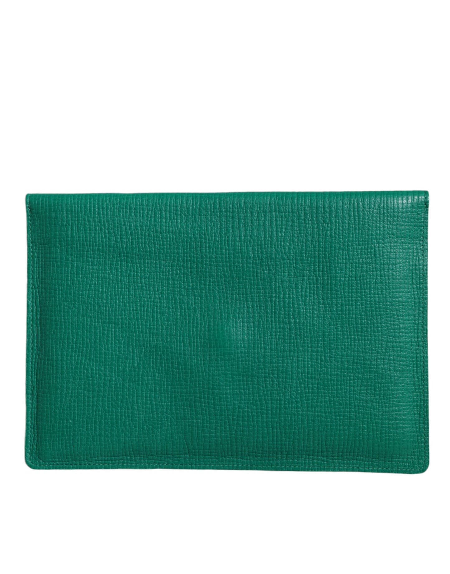 Dolce &amp; Gabbana Grön läderhandväska Clutch Mini handväska påse Tabletfodral