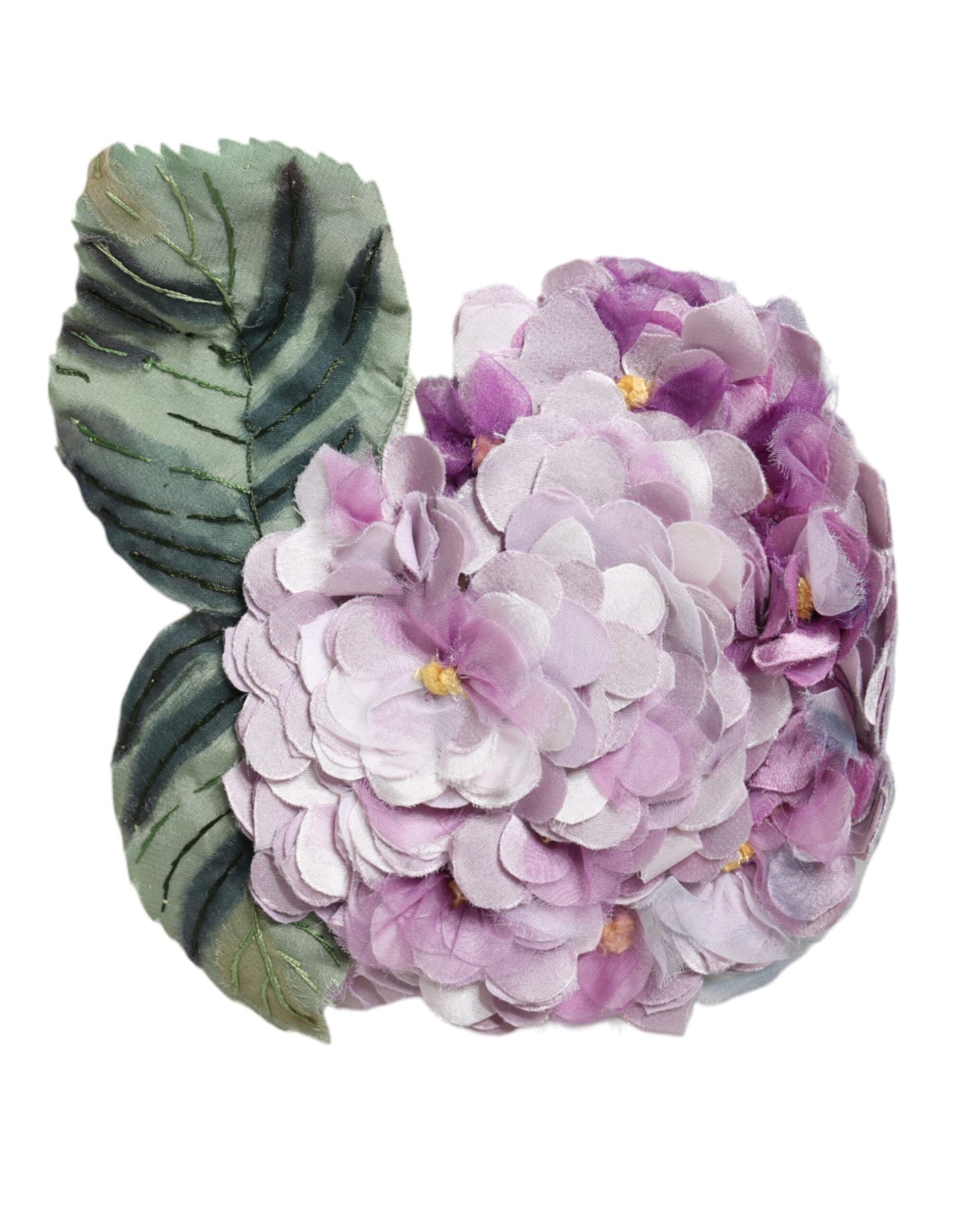 Dolce & Gabbana Multicolor Hydrangea Gold Brass Pin Brooch