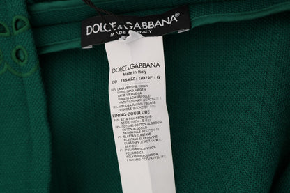 Dolce &amp; Gabbana Elegant grön A-Line fodralklänning