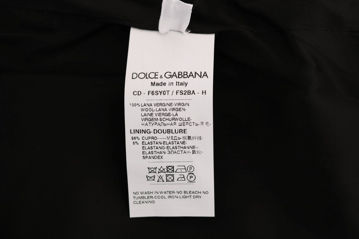 Dolce &amp; Gabbana Chic ärmlös polka-prickig ullklänning