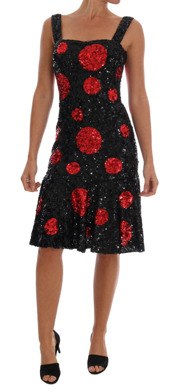 Dolce &amp; Gabbana Elegant Polka Dotted Shift Dress