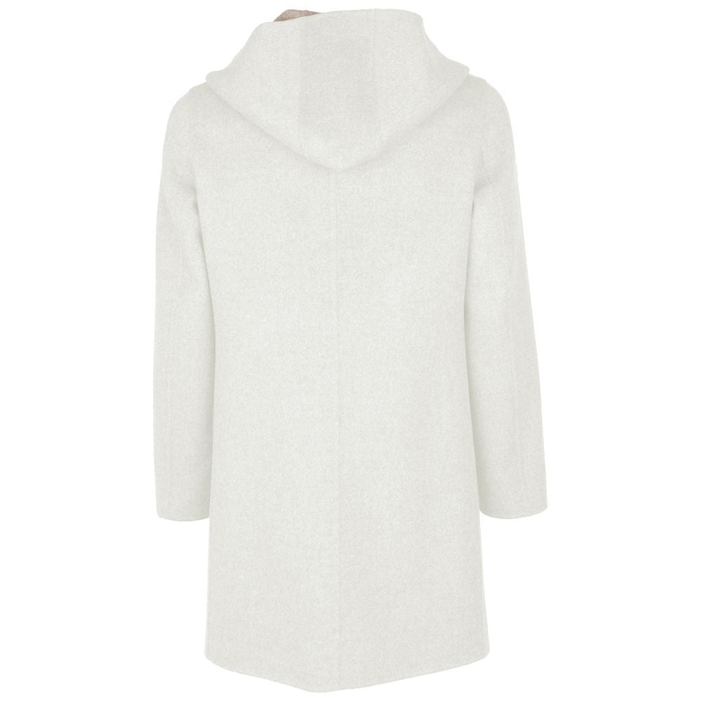 Made in Italy White Wool Vergine Jacket