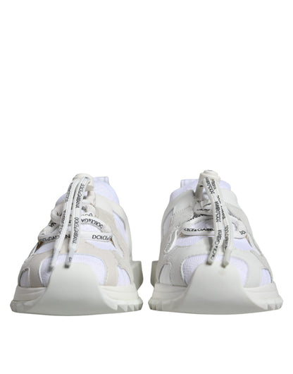 Dolce & Gabbana White Mesh Sorrento Trekking Sneakers Shoes