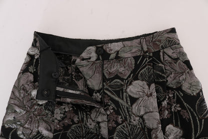 Dolce &amp; Gabbana eleganta brokadshorts med hög midja