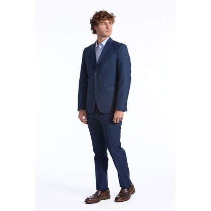 Baldinini Trend Blue Wool Men Suit