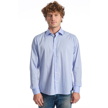 Baldinini Trend "Light Blue Cotton Men Shirt"