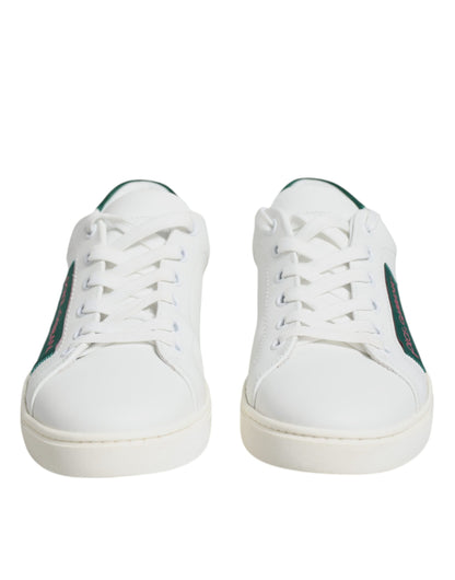 Dolce & Gabbana White London Calf Leather Sneakers Shoes