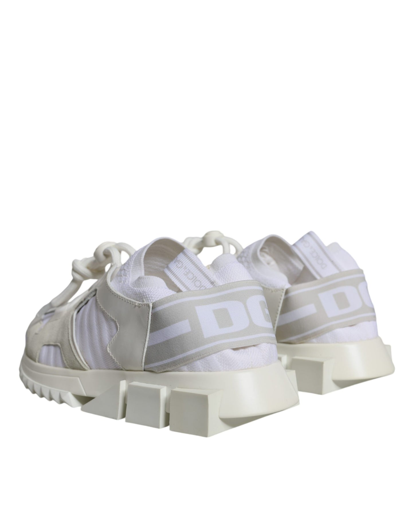 Dolce & Gabbana White Mesh Sorrento Trekking Sneakers Shoes