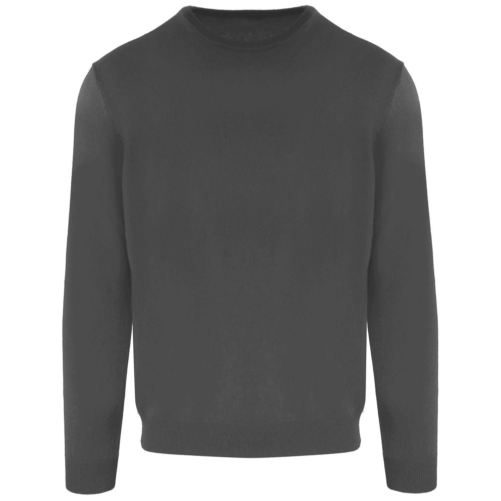 Malo Gray Wool Men's Turtleneck Sweater