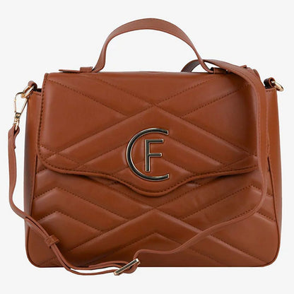 CRISTINAEFFE Brown Artificial Leather Women Crossbody Bag