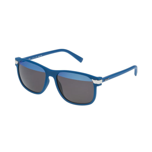 Police Blue Metal Sunglasses