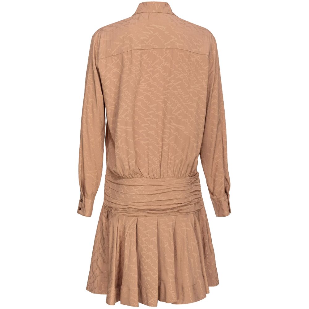 PINKO Beige Acetate Dress