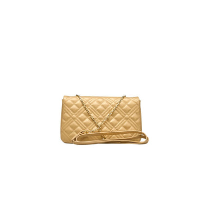 Love Moschino Gold Polyethylene Women Crossbody Bag