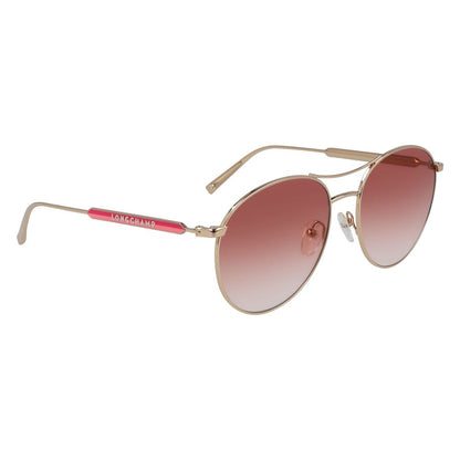 Longchamp Rose Gold Metal Sunglasses