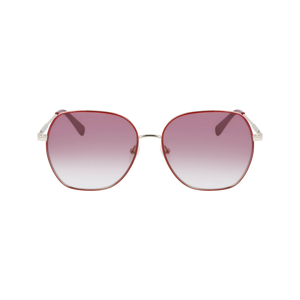 Longchamp Red Metal Sunglasses