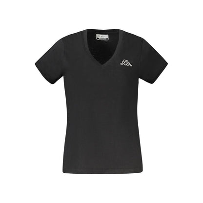 Kappa Black Cotton Tops & T-Shirt