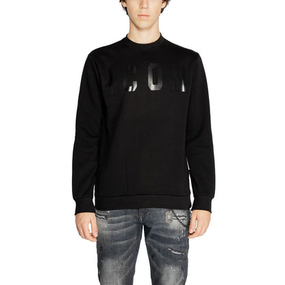 Icon Black Cotton Sweater