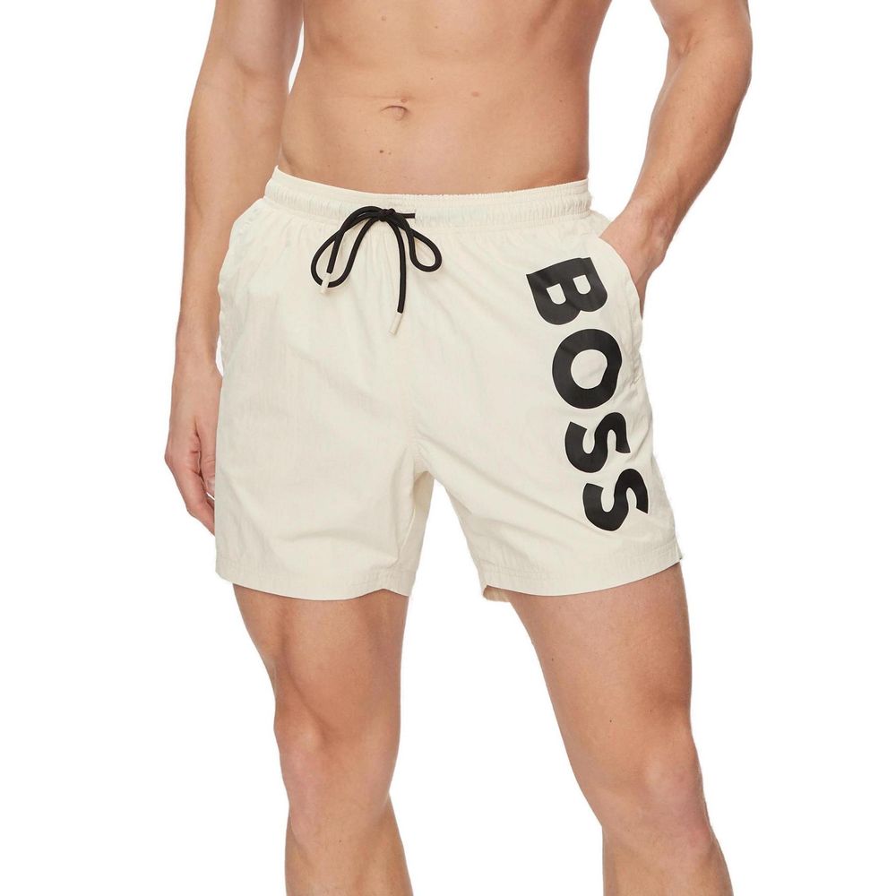 Hugo Boss Beige Polyester Swimwear