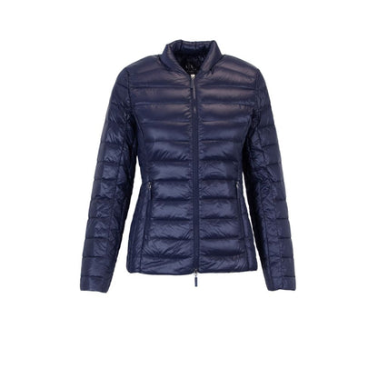 Armani Exchange Blue Polyester Jackets & Coat