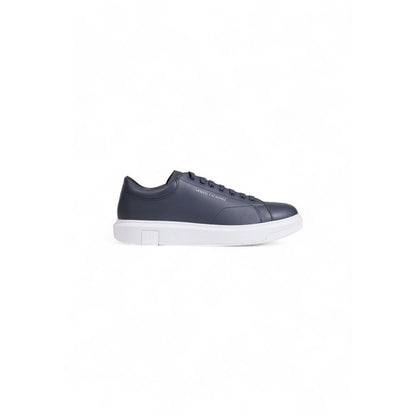 Armani Exchange Blue Leather Sneaker