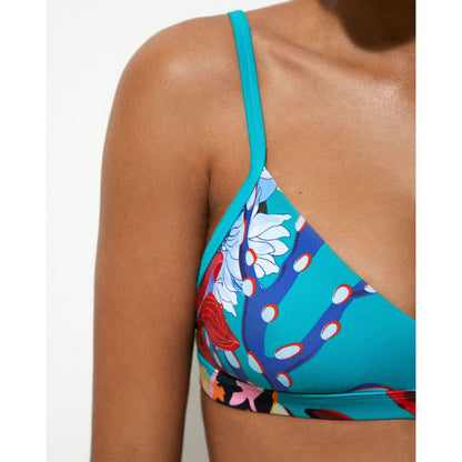 Desigual Turquoise Polyester Swimwear