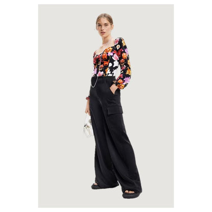 Desigual Black Viscose Jeans & Pant