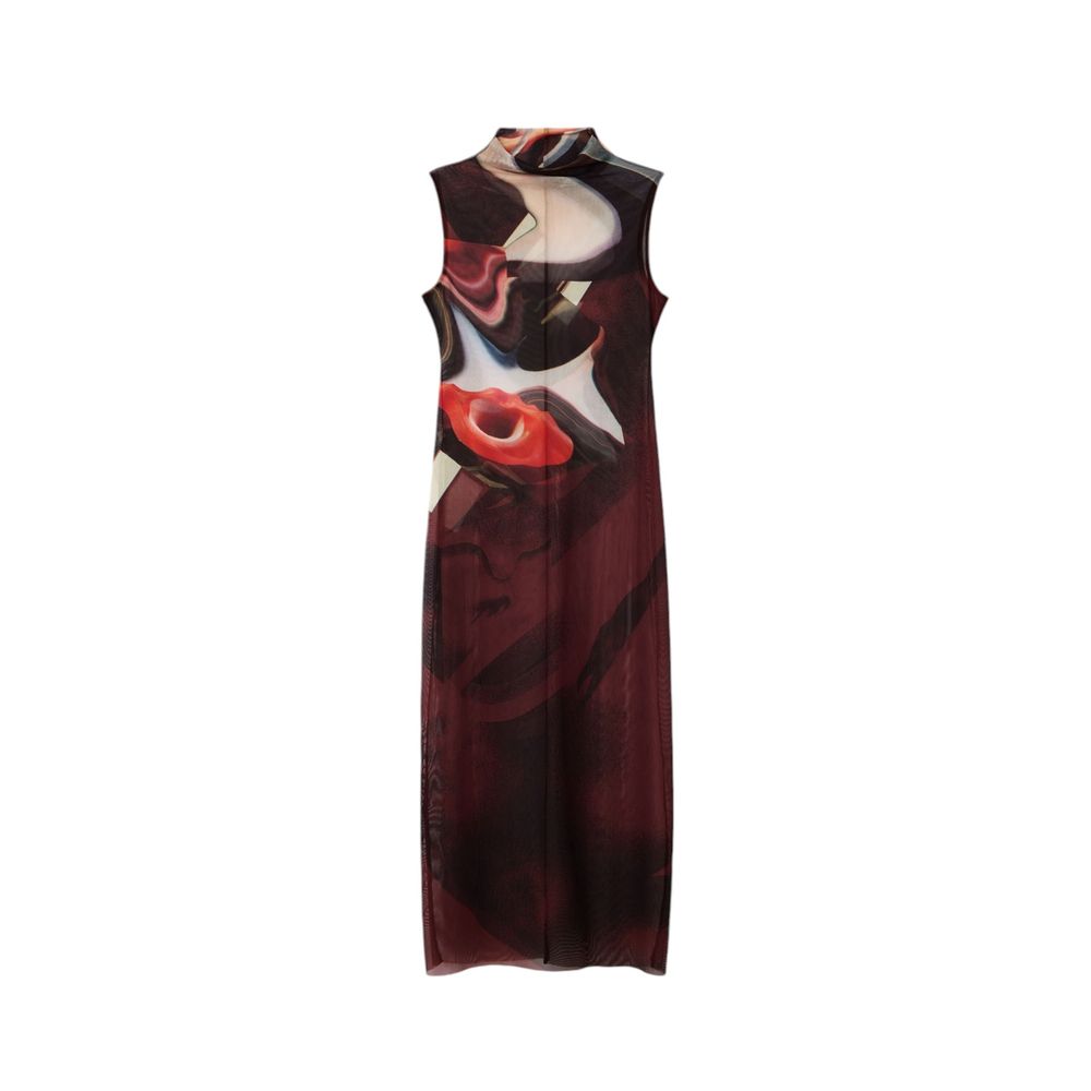 Desigual Brown Polyester Dress