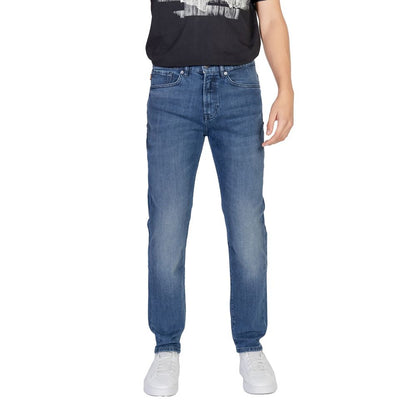 Hugo Boss Blue Cotton Jeans & Pant