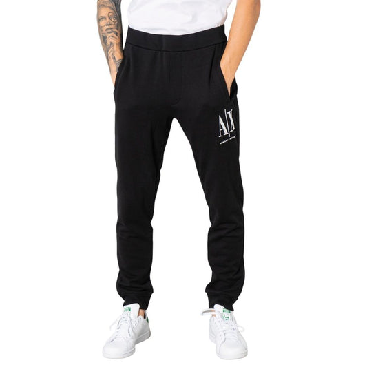 Armani Exchange Black Cotton Jeans & Pant