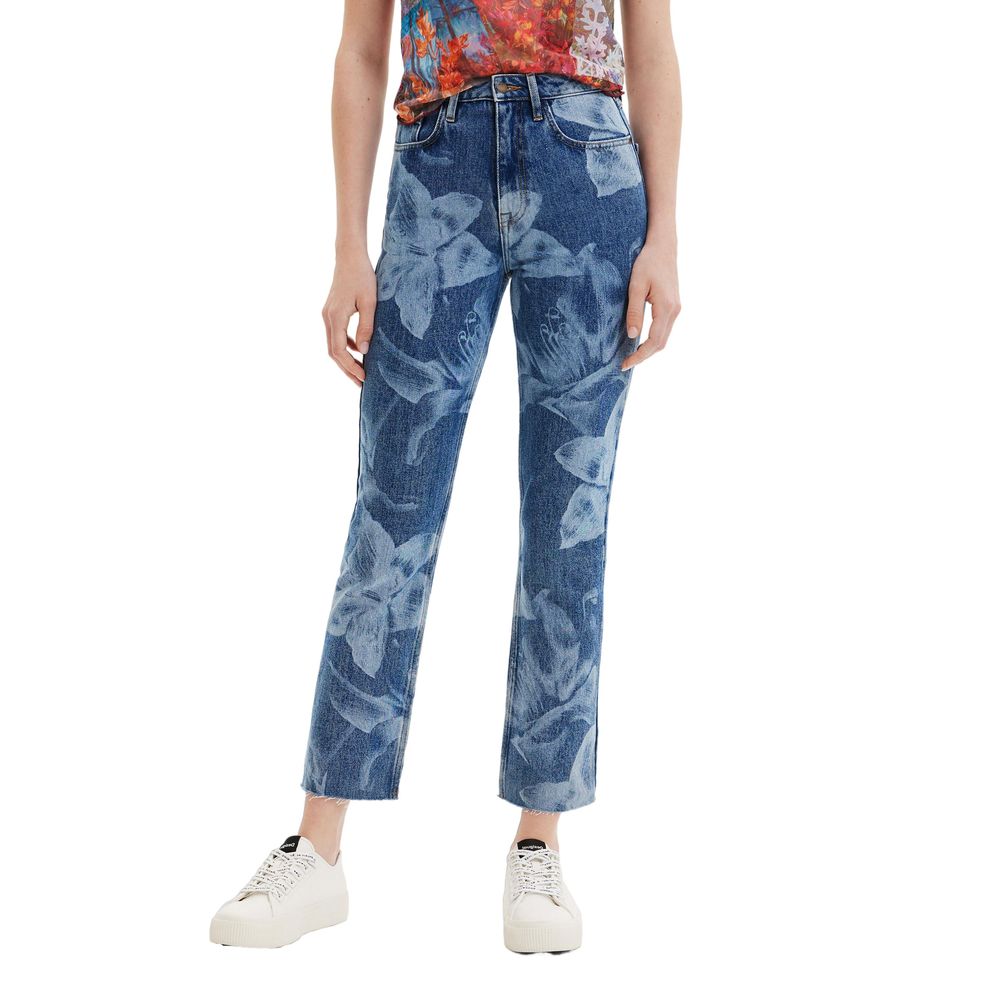 Desigual Blue Cotton Jeans & Pant