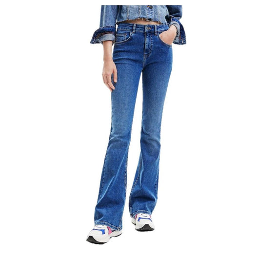 Desigual Blue Cotton Jeans & Pant