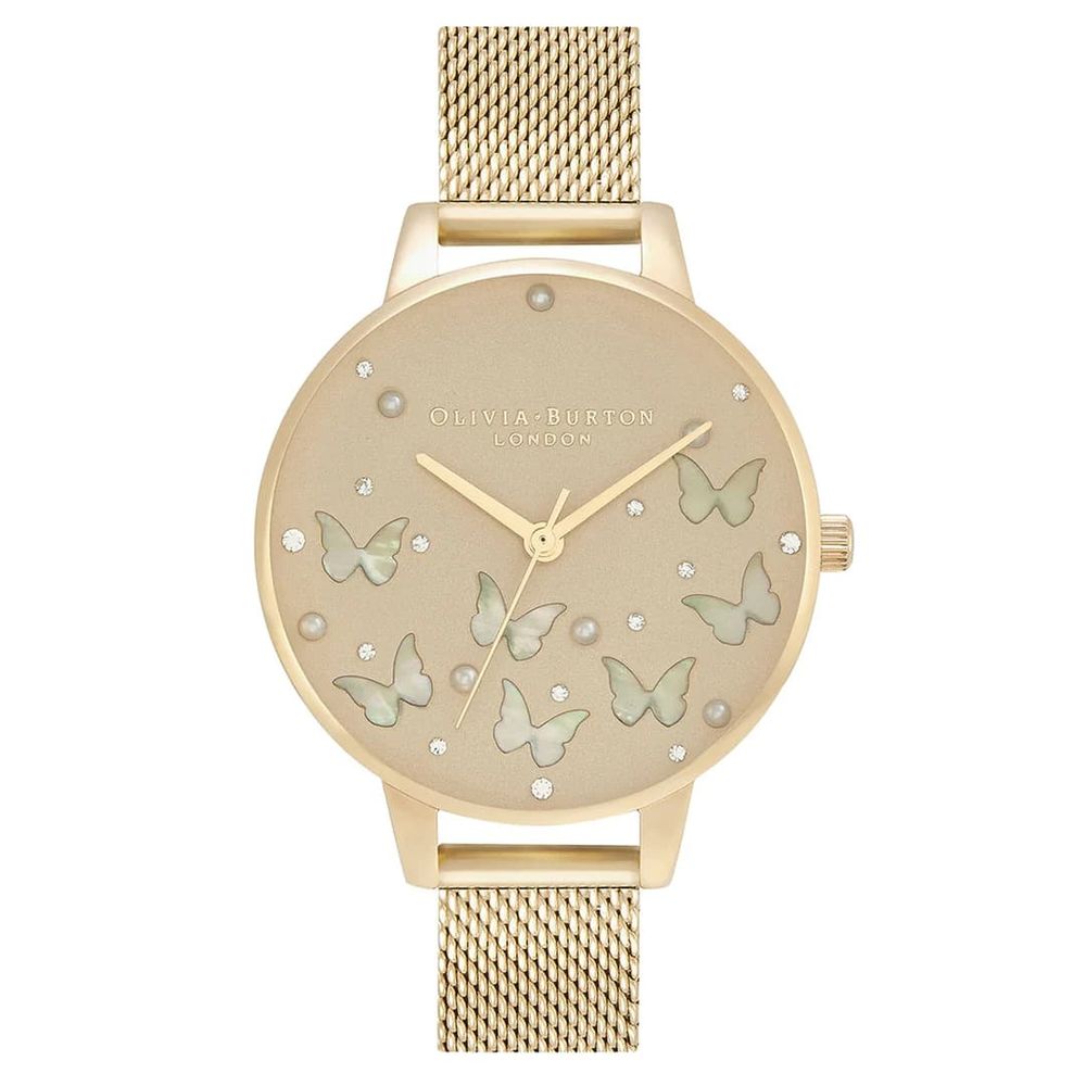 Olivia Burton Gold Steel Watch