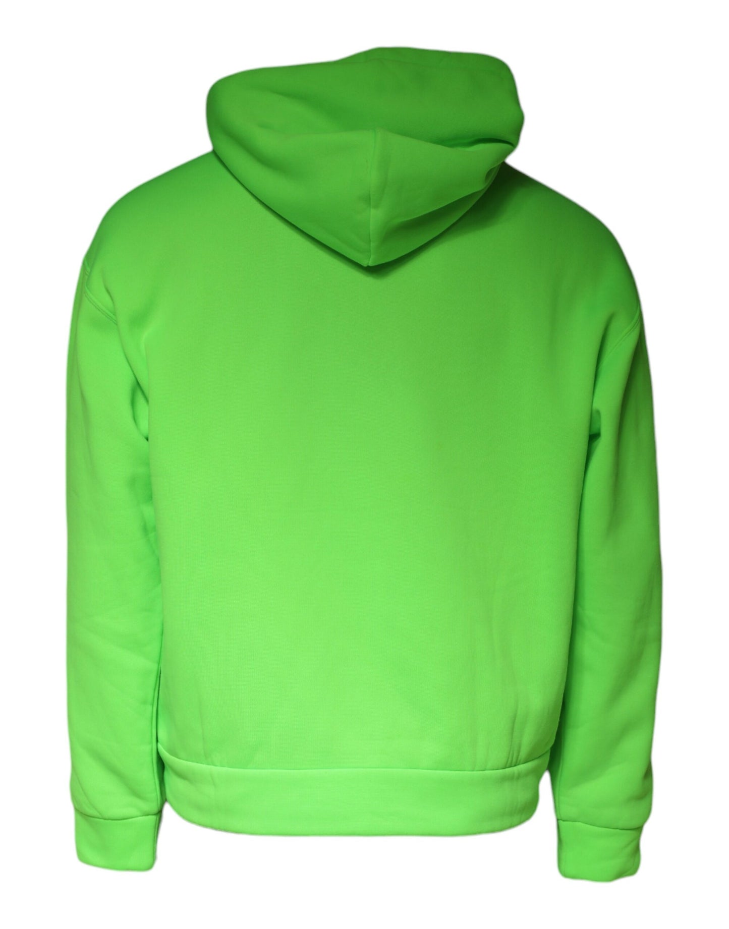 Dolce & Gabbana Green Logo Hooded Pullover Sweatshirt Sweater