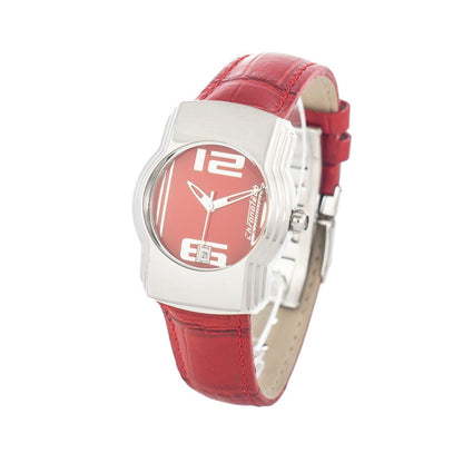 Chronotech Red Leather Watch