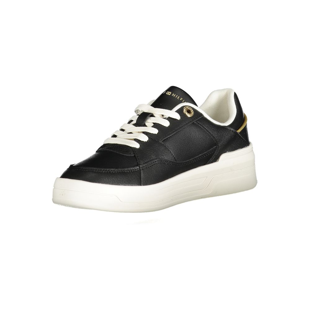 Tommy Hilfiger Black Polyester Sneaker